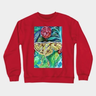 butterfly and its flower Crewneck Sweatshirt